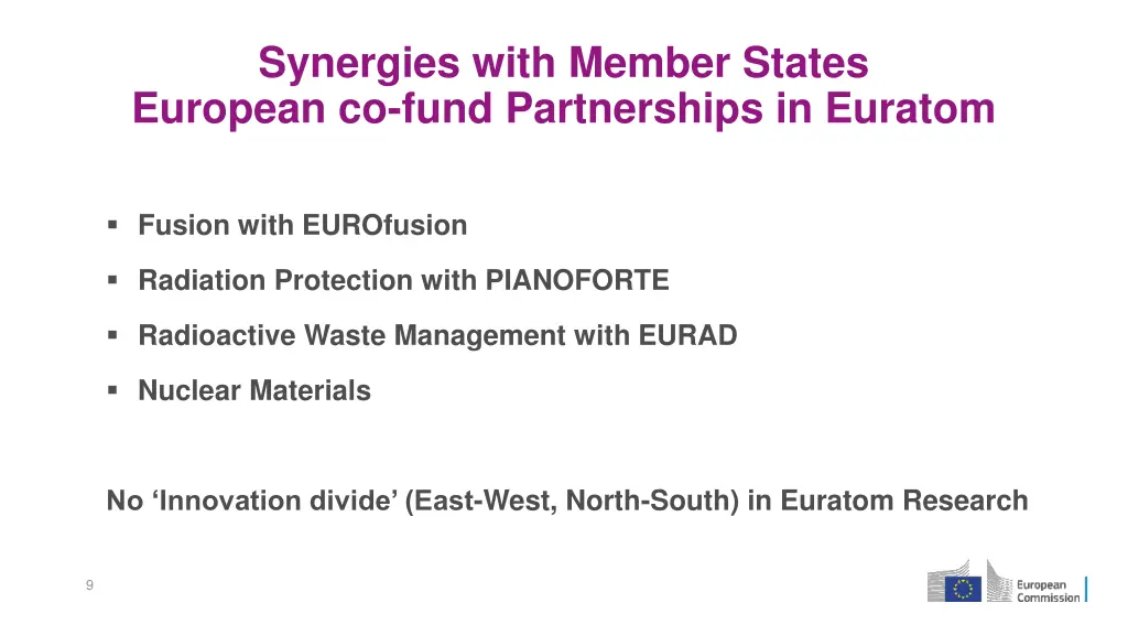 synergies with member states european co fund