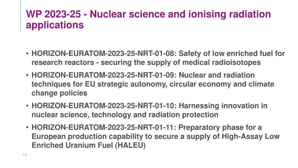 wp 2023 25 nuclear science and ionising radiation