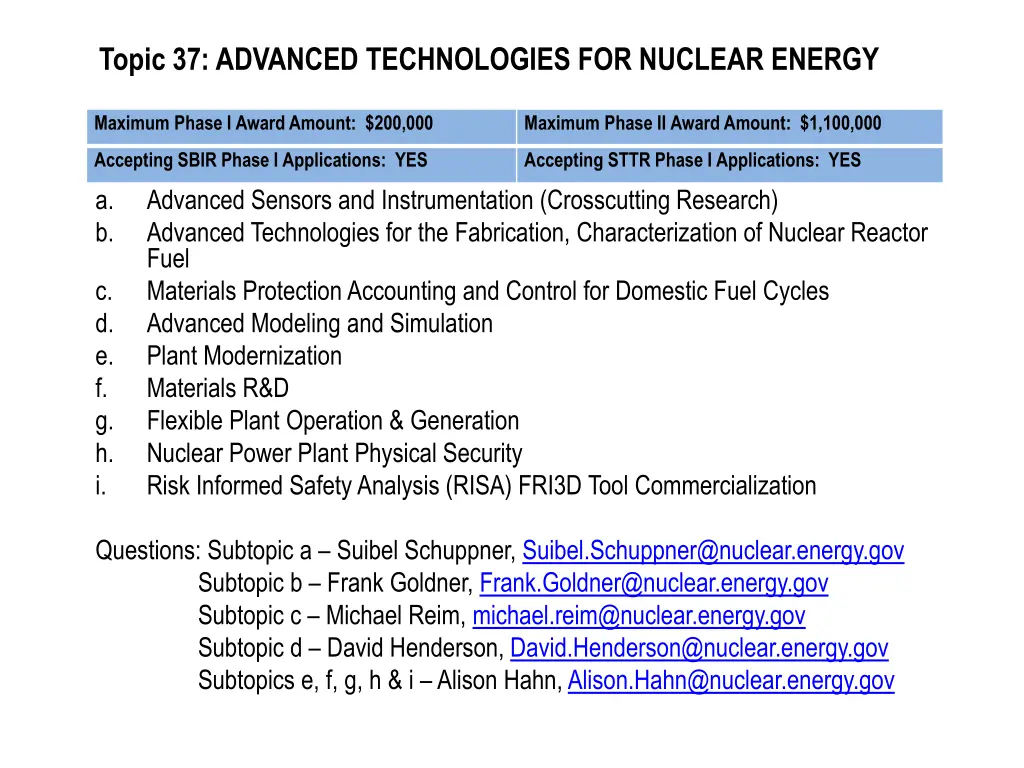 topic 37 advanced technologies for nuclear energy
