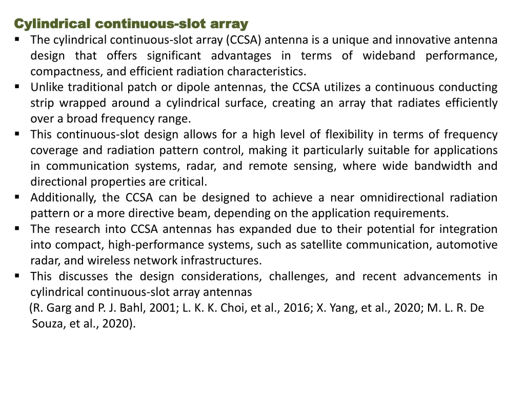 cylindrical cylindrical continuous