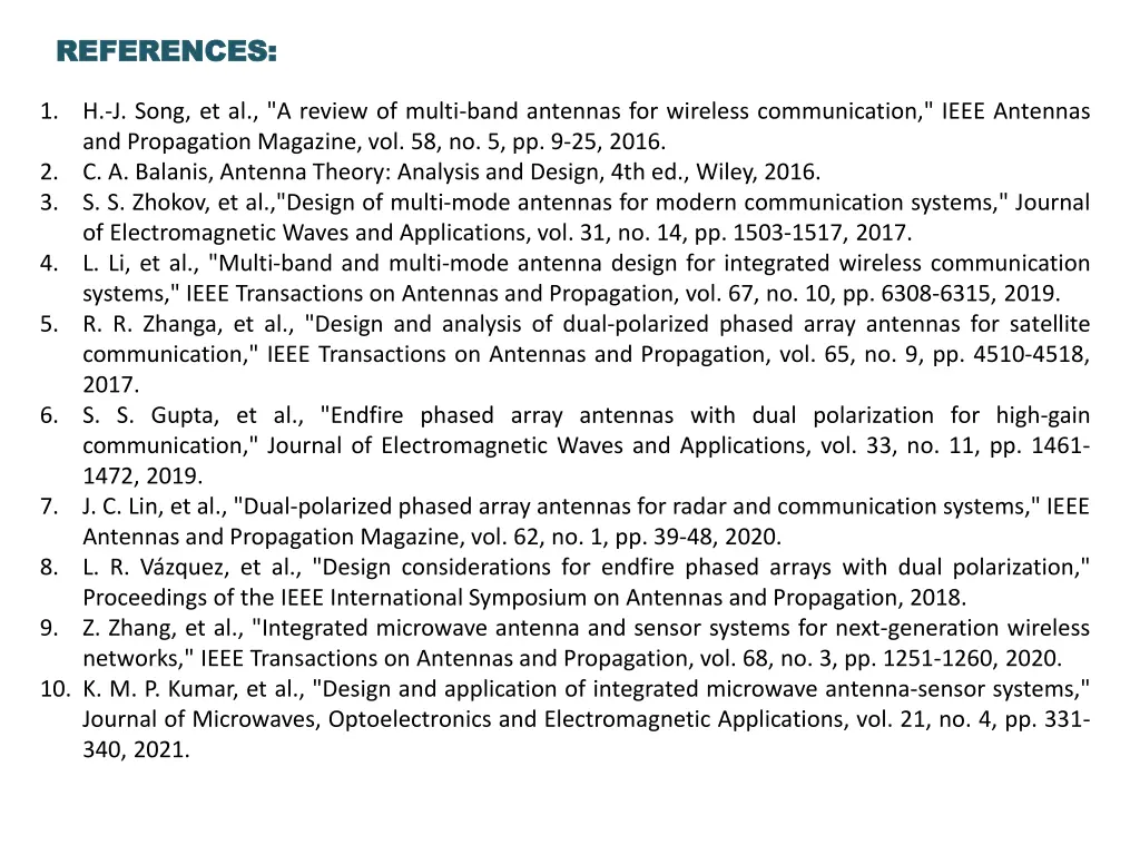 references references