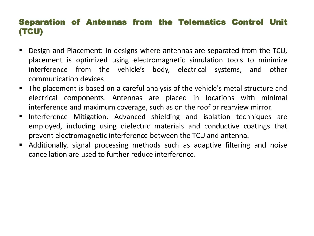 separation separation of tcu tcu