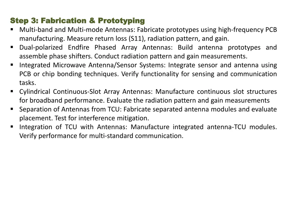 step step 3 3 fabrication fabrication prototyping