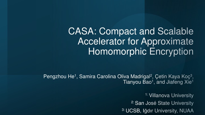 casa compact and scalable accelerator