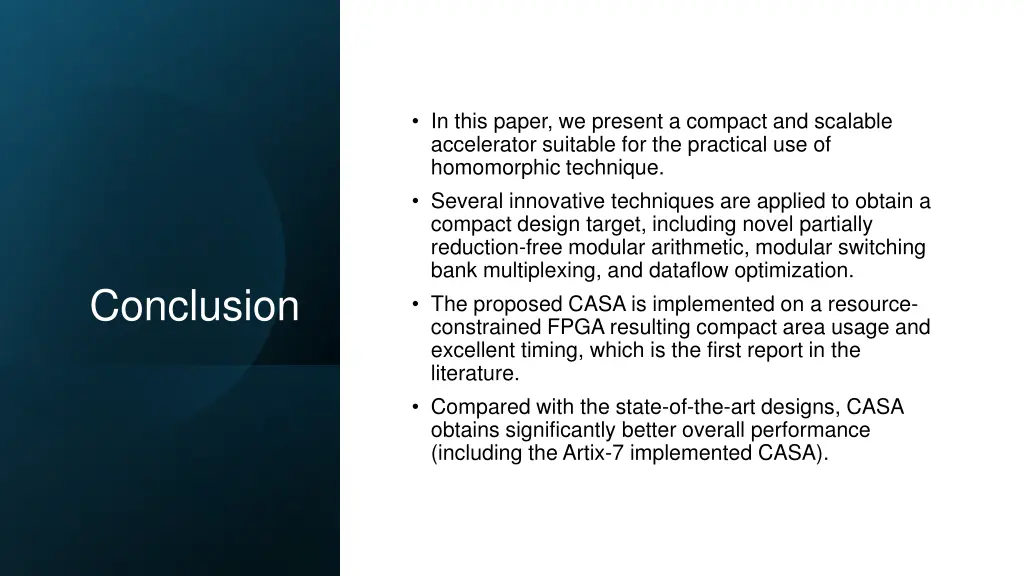 in this paper we present a compact and scalable