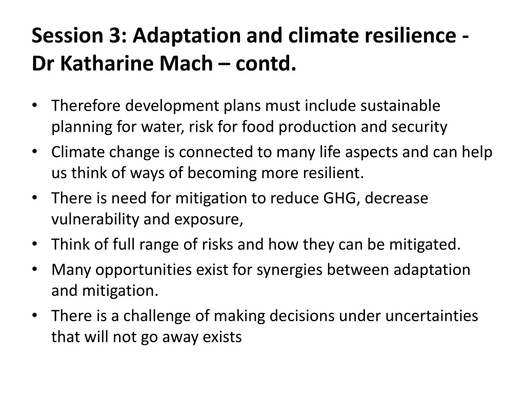 session 3 adaptation and climate resilience 1