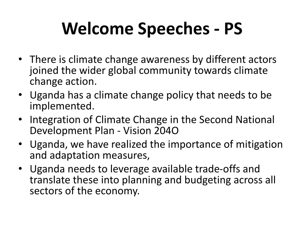 welcome speeches ps