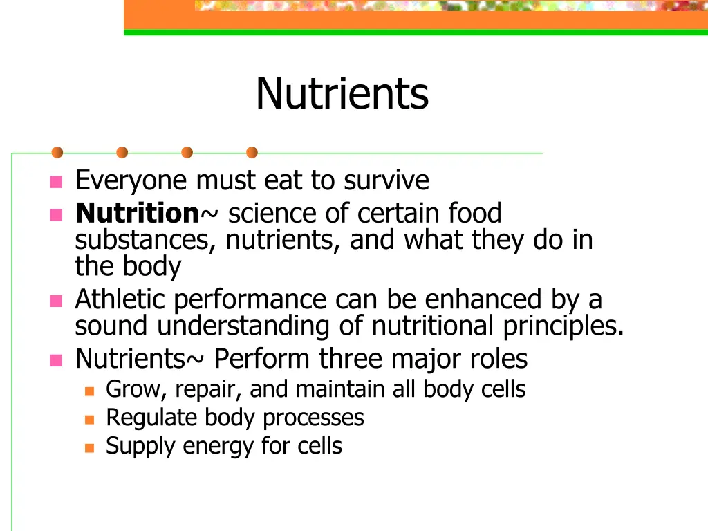 nutrients