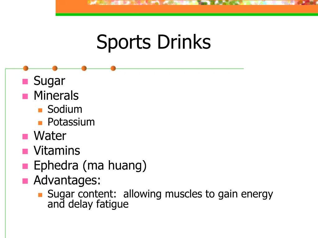 sports drinks
