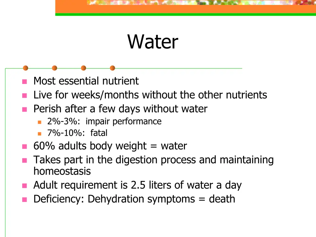 water