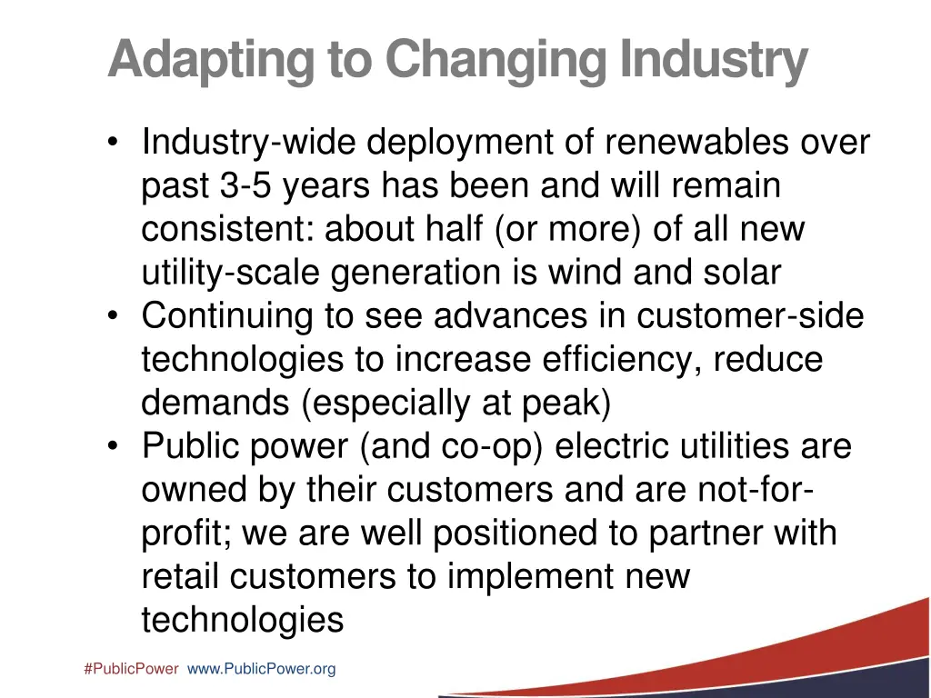 adapting to changing industry