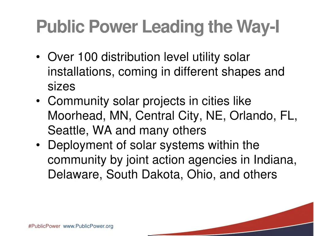 public power leading the way i