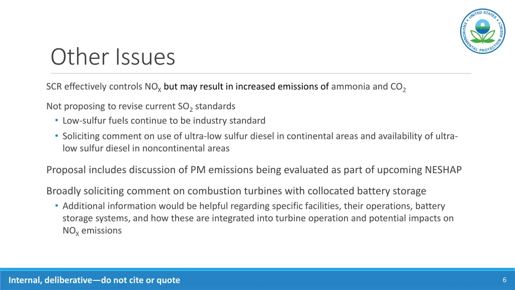 other issues