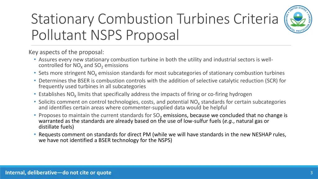 stationary combustion turbines criteria pollutant