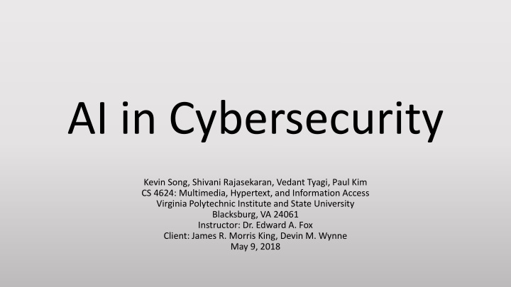 ai in cybersecurity