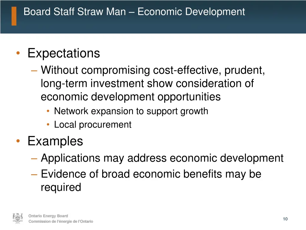 board staff straw man economic development