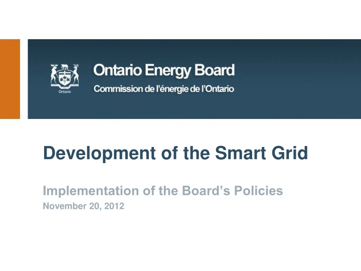 development of the smart grid