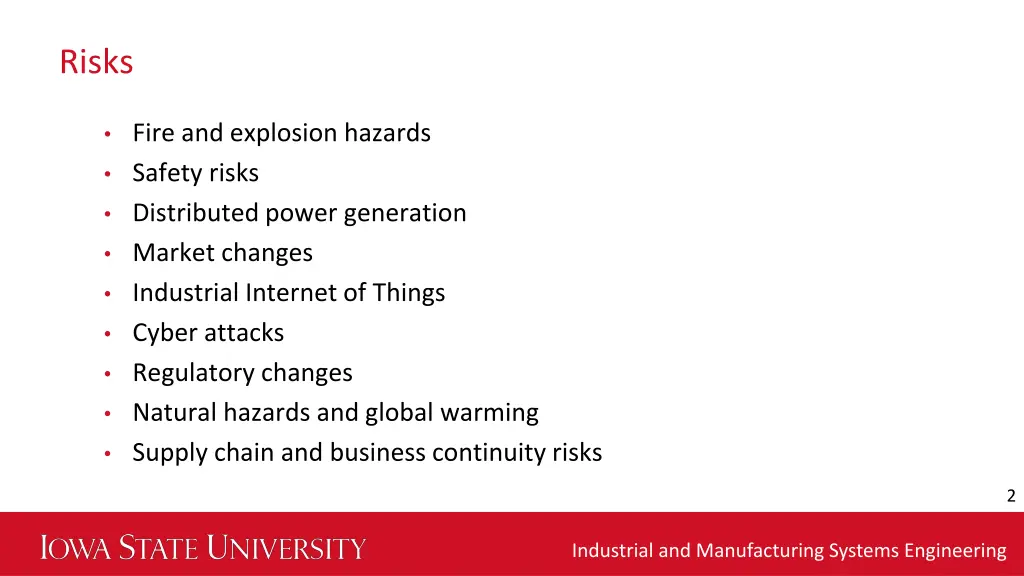 risks