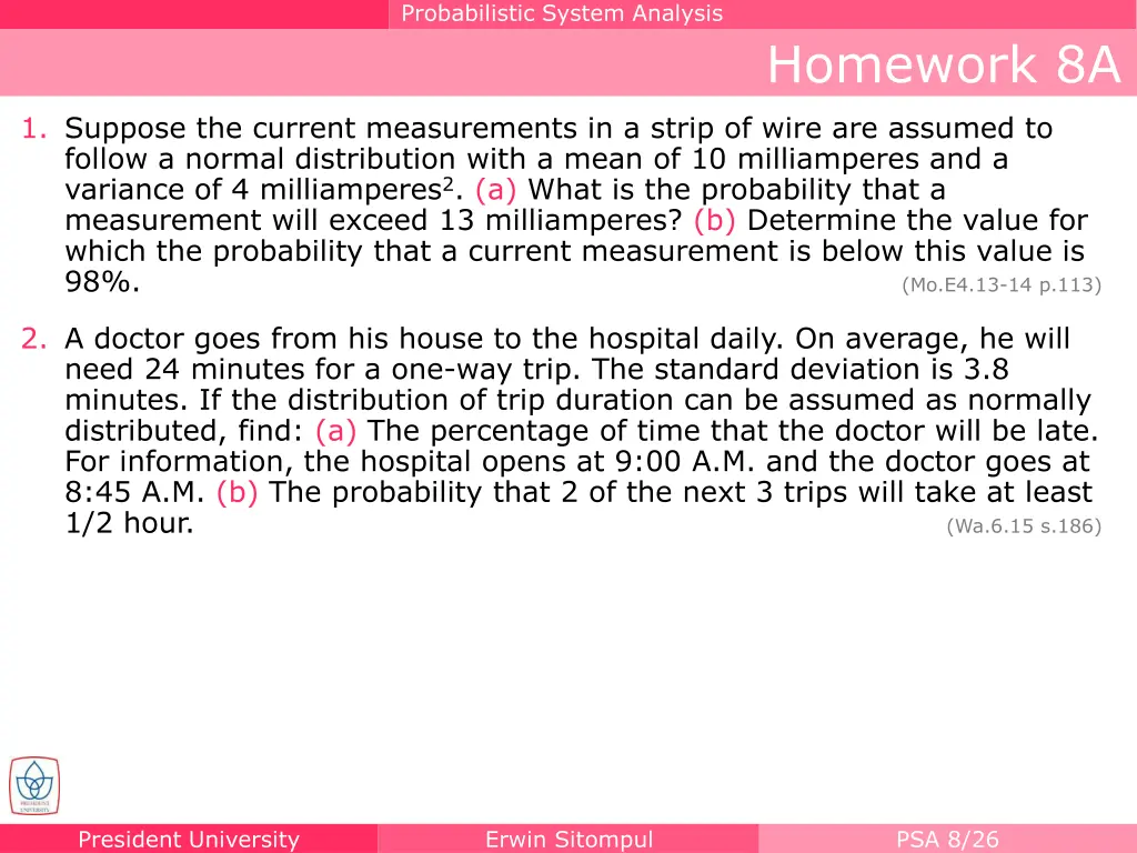 probabilistic system analysis 1