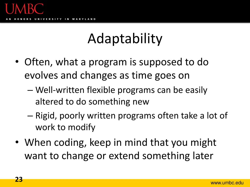 adaptability