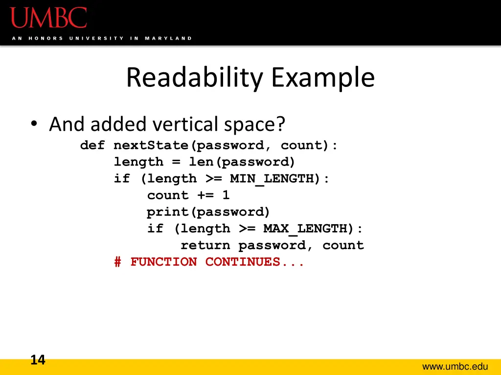 readability example 5