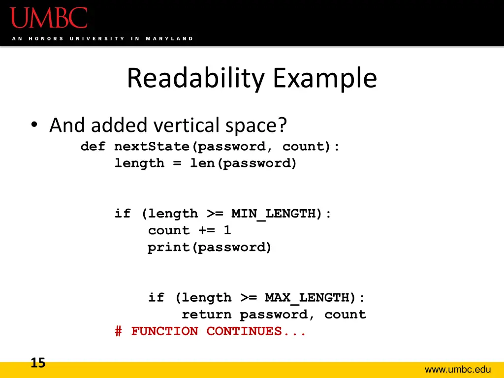 readability example 6