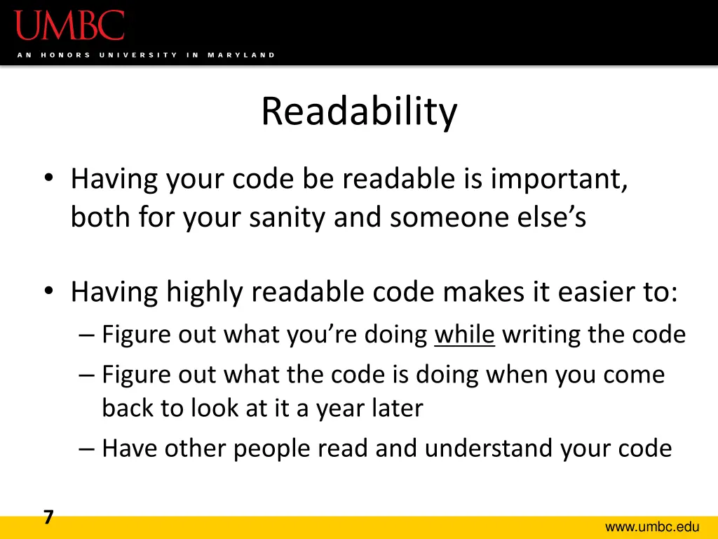 readability