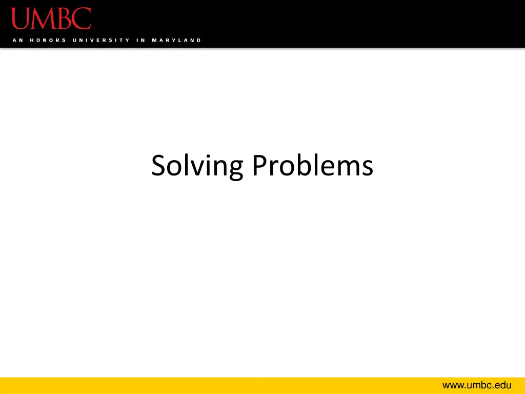 solving problems