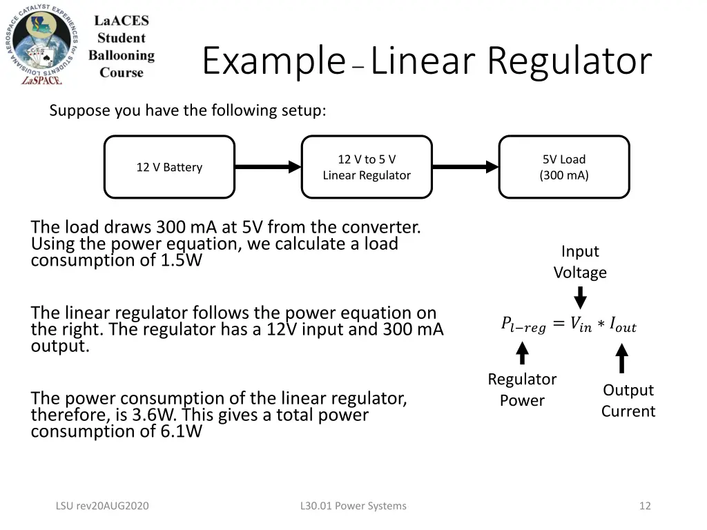 example linear regulator
