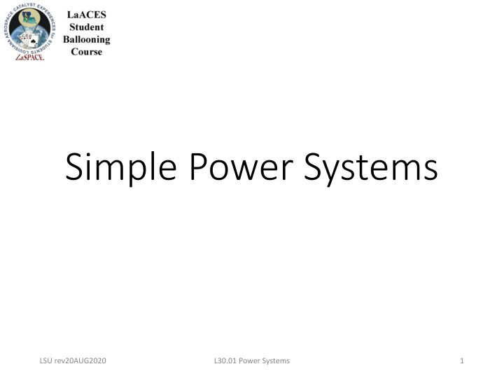 simple power systems