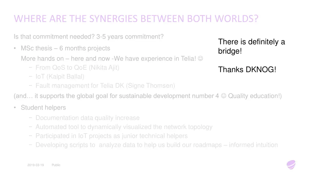 where are the synergies between both worlds 1