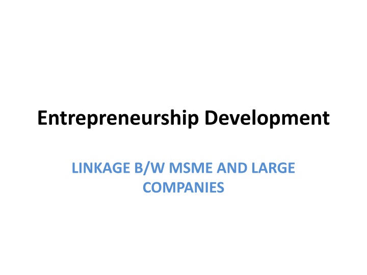 entrepreneurship development