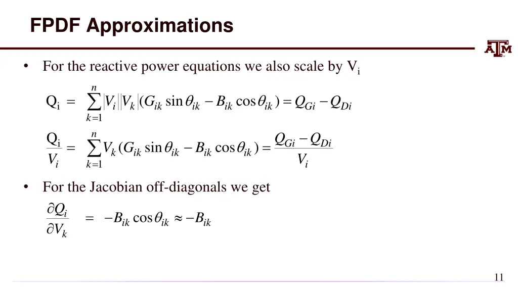 fpdf approximations