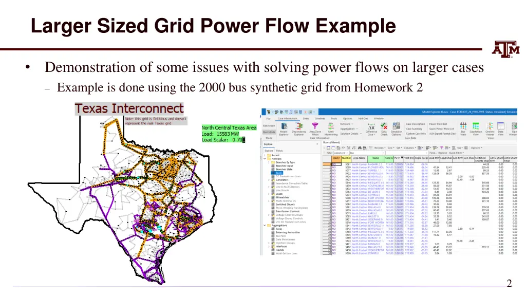 larger sized grid power flow example