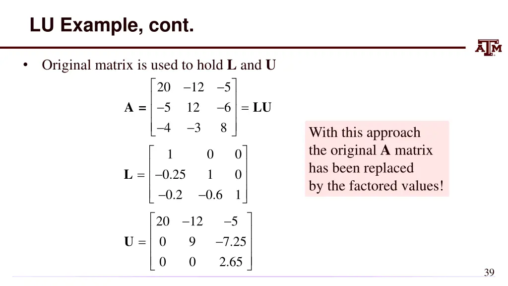 lu example cont 1