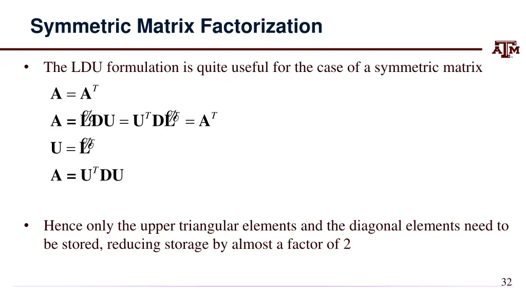 symmetric matrix factorization