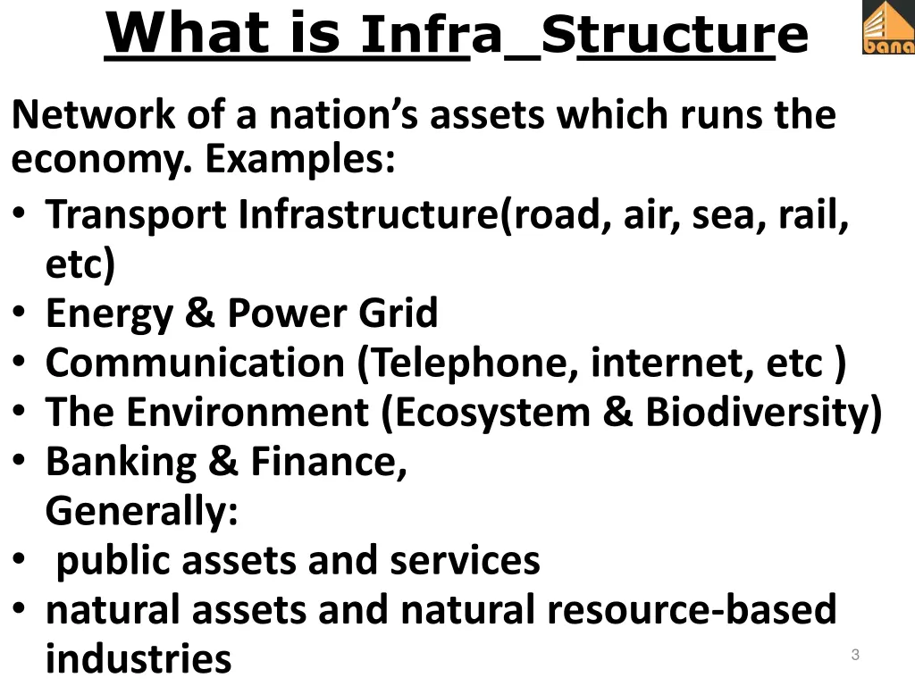 what is infra structure