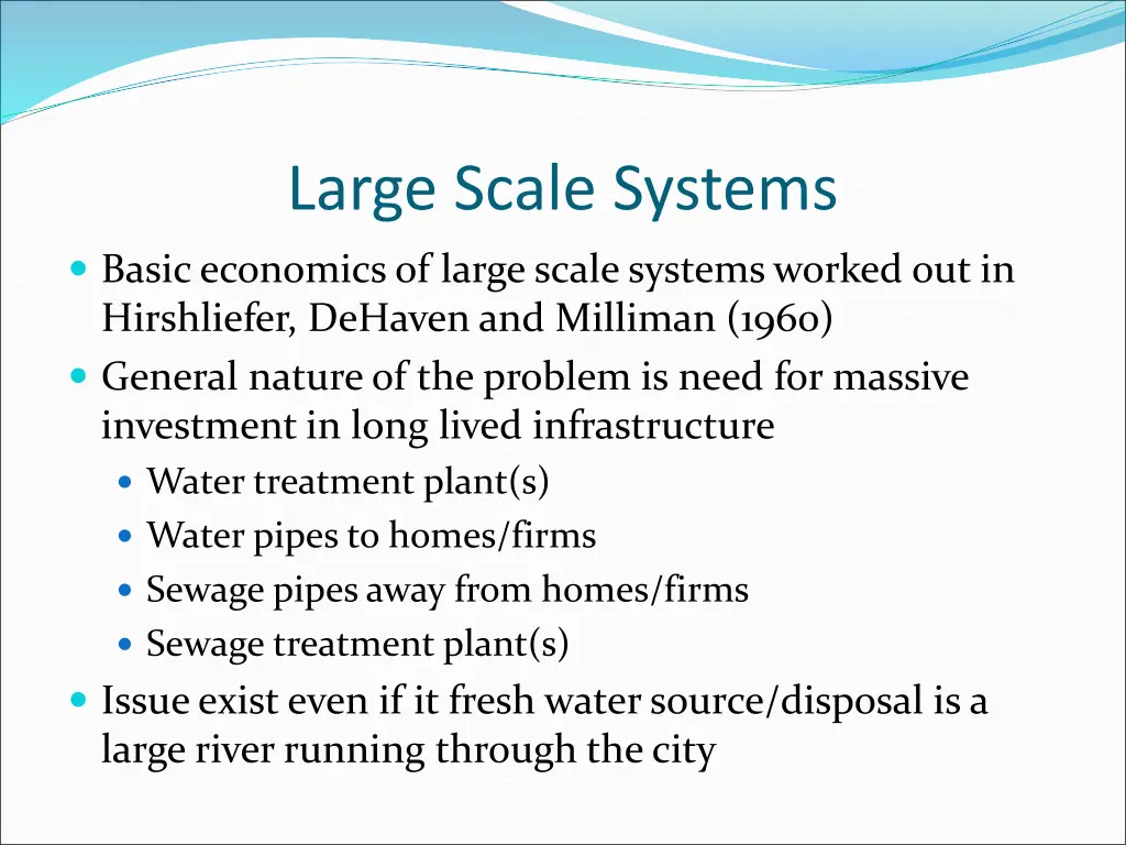 large scale systems