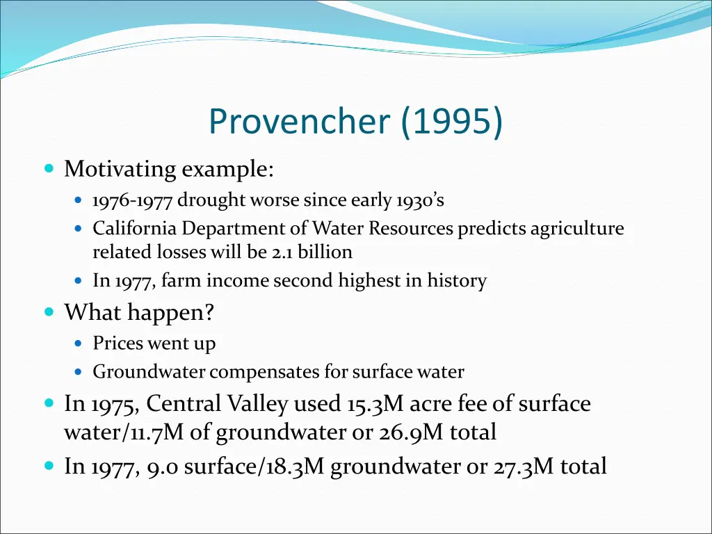 provencher 1995