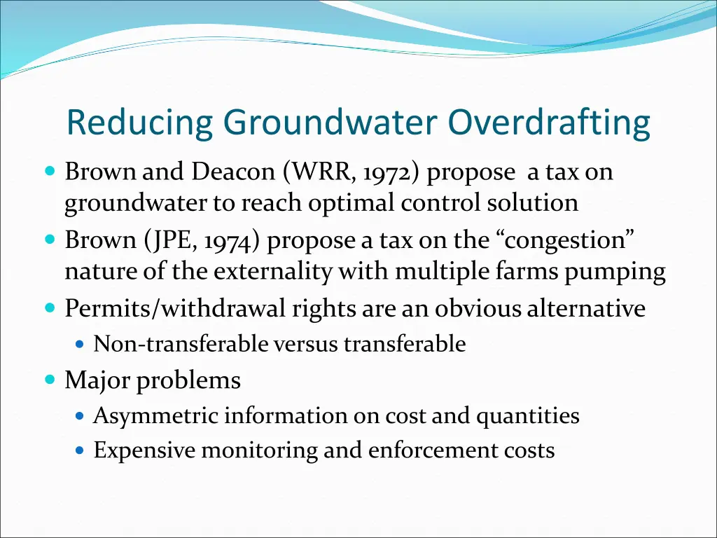 reducing groundwater overdrafting