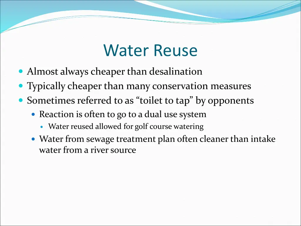 water reuse