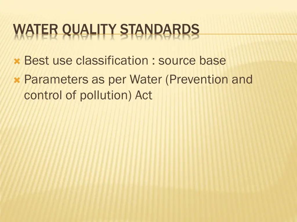 water quality standards