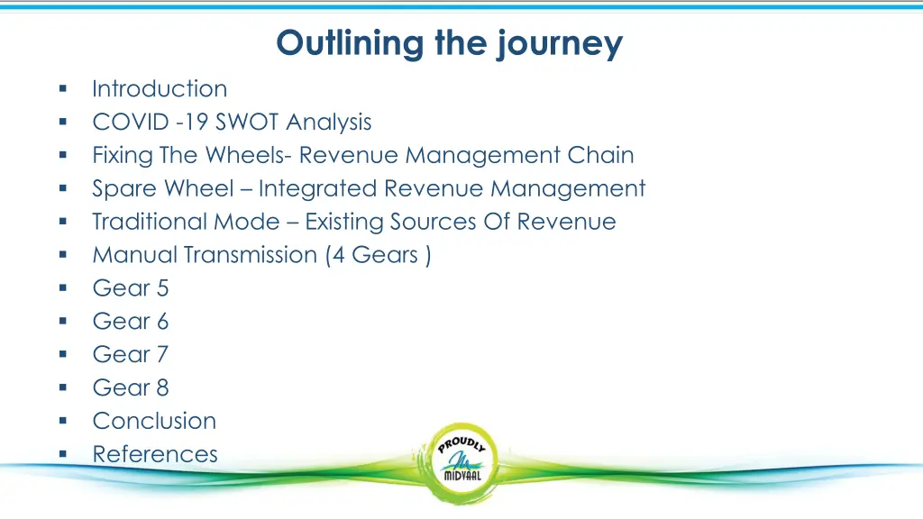 outlining the journey
