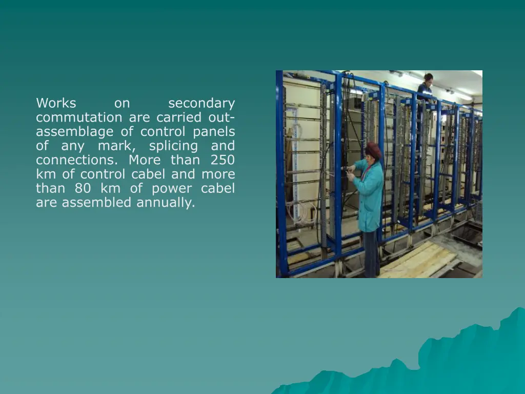works commutation are carried out assemblage