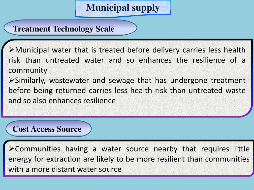 municipal supply 1