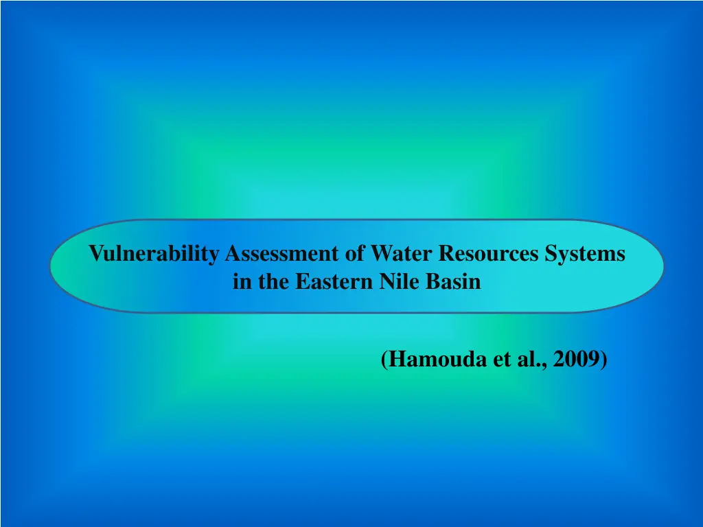 vulnerability assessment of water resources 1