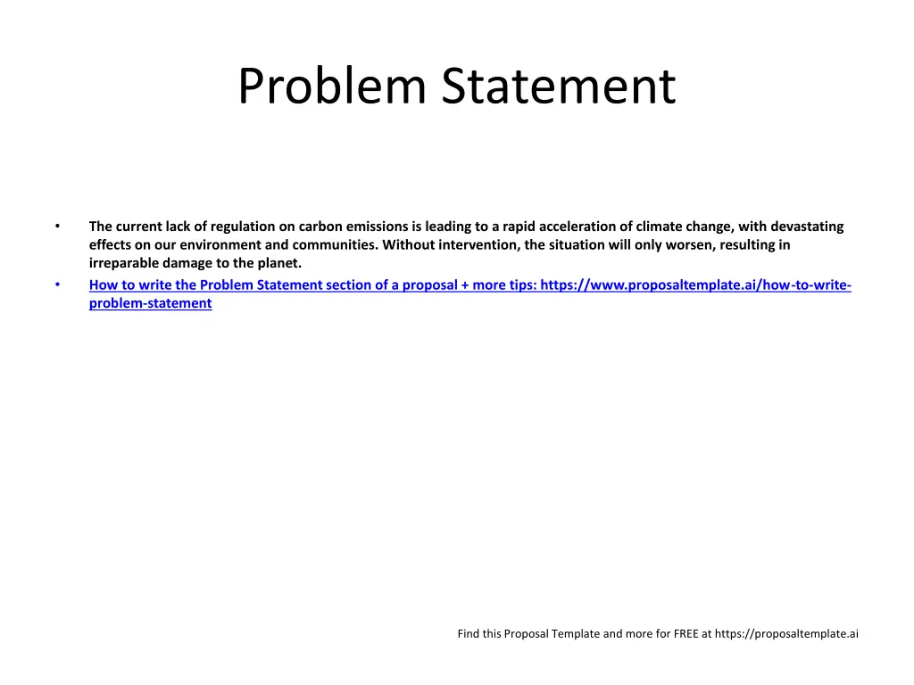 problem statement