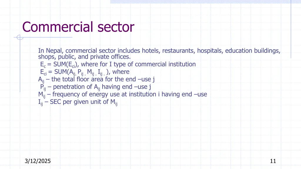 commercial sector