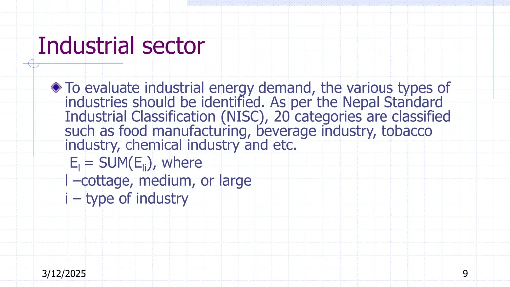 industrial sector