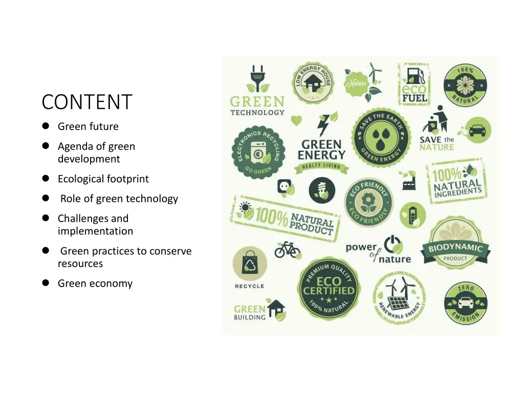 content green future